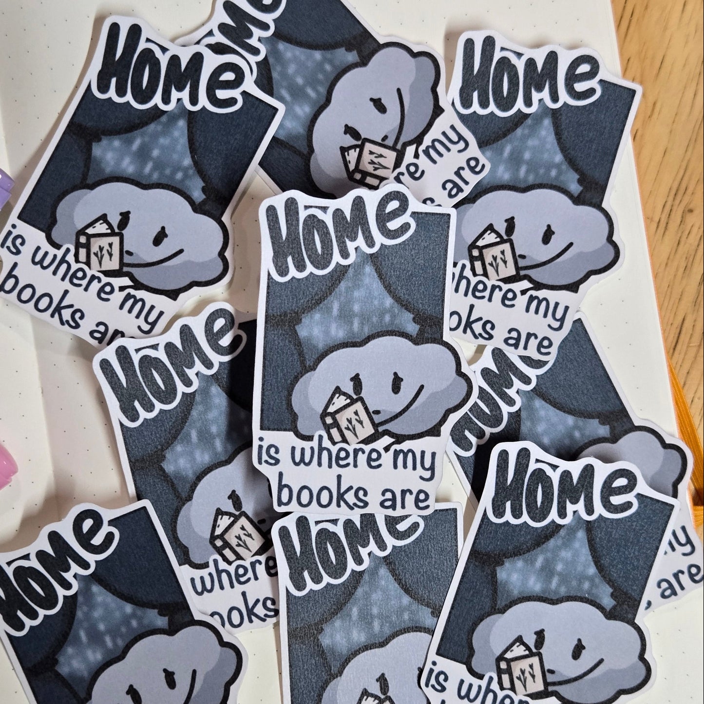 Home Is Where My Books Are Sticker