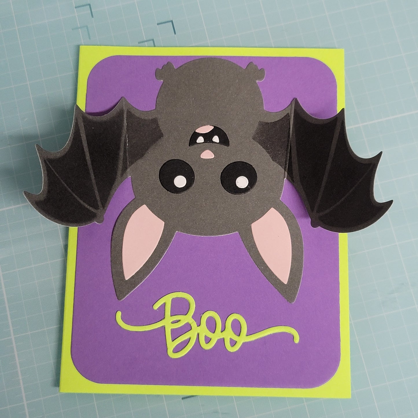 Peek-a-Boo Bat Greeting Card