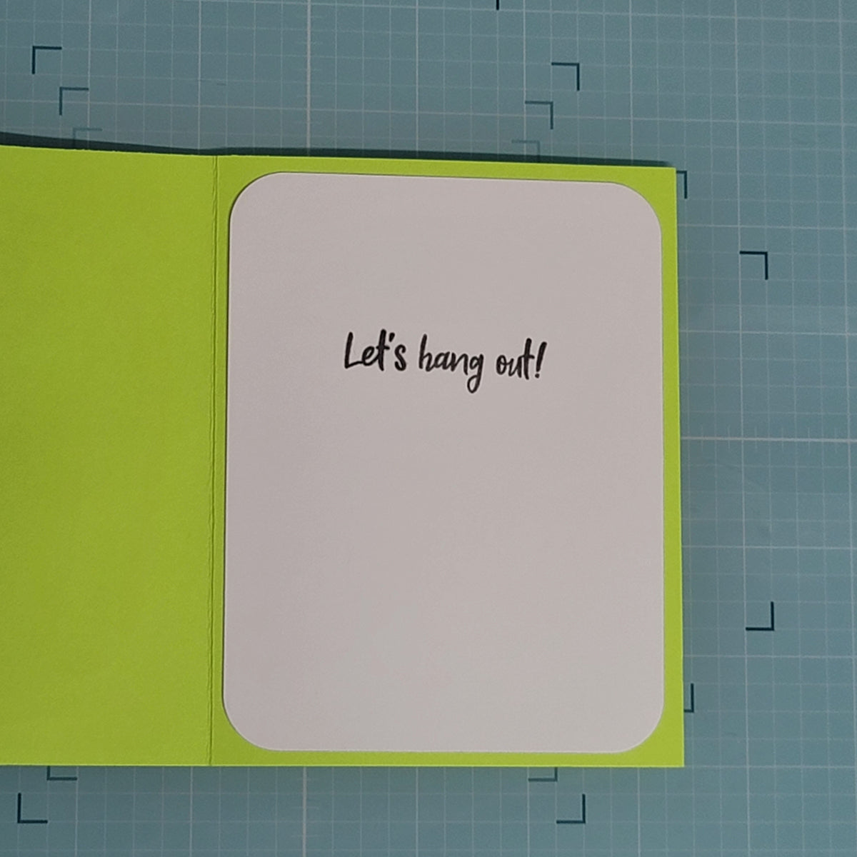 Peek-a-Boo Bat Greeting Card