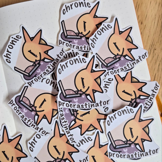 Chronic Procrastinator Sticker