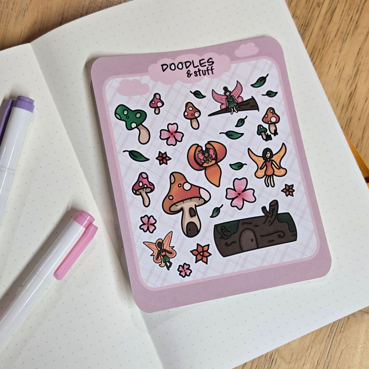 Fungal Fairy Sticker Sheet