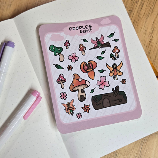 Fungal Fairy Sticker Sheet