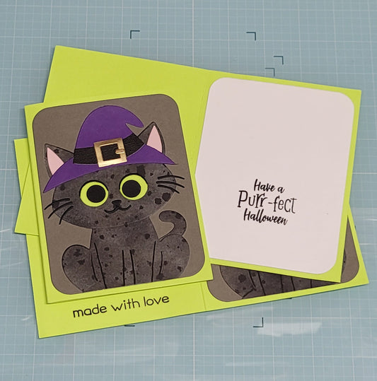 Witchy Cat Greeting Card